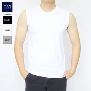 เสื้อแขนกุดผู้ชาย เสื้อกล้ามผู้ชาย แขนกุดคอกลม ผ้าฝ้าย100% ใส่สบายไม่ร้อน ผลิตในประเทศไทย