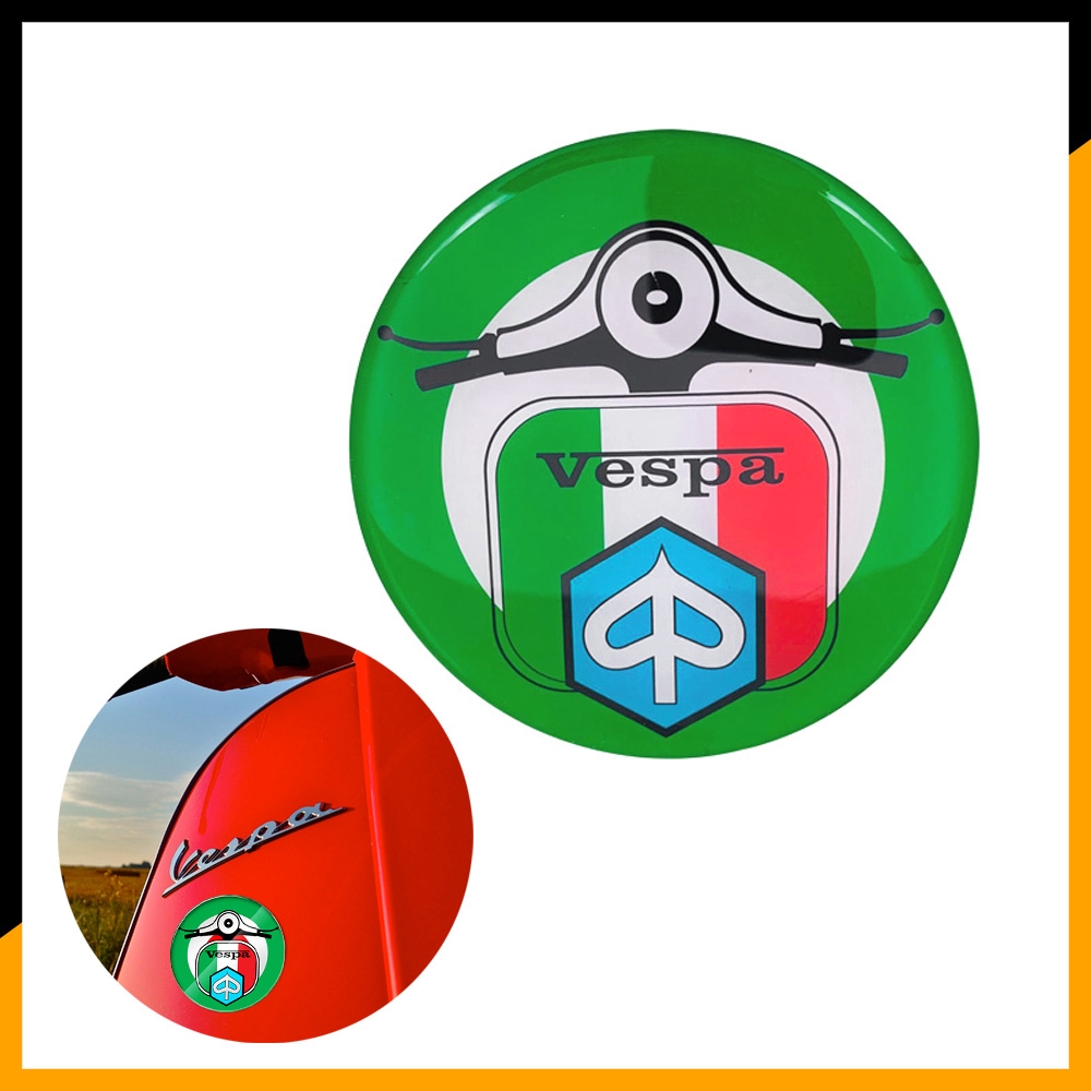 รถจักรยานยนต์สัญลักษณ์ Vespa Badge Decal โลโก้สติกเกอร์สําหรับ PIAGGIO VESPA GTS150 GTS 250 GTS300 G