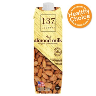 🔥HOT🔥 137 ดีกรี นมอัลมอนด์ สูตรอันสวีทเทนด์ 1 ลิตร 137 Degrees Almond Milk Unsweetened Formula 1 L