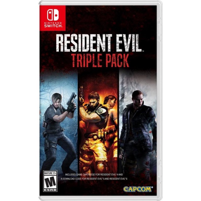 (( Hit is Back )) แผ่นเกมส์ Nintendo Switch : Resident Evil Triple Pack (รวมภาค 4 5 6)