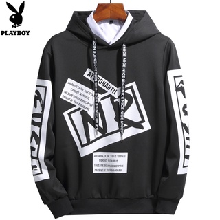 PLAYBOY Mens Hooded Spring New Pullover Sweatshirt