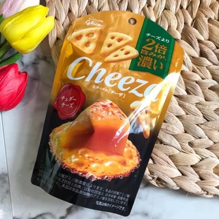 Glico Cheeza 40g Chedda Cheese แครกเกอร์รสเชดดาชีสชีส จากญี่ปุ่น ผสมชีสถึง 53%