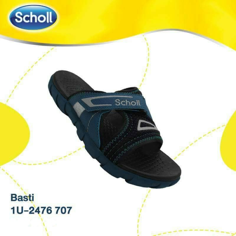 Scholl รองเท้าสกอลล์ รองเท้าแตะแบบสวมชาย-หญิง Scholl รุ่น Basti 1U-2476 (ไซส์ 3-8)