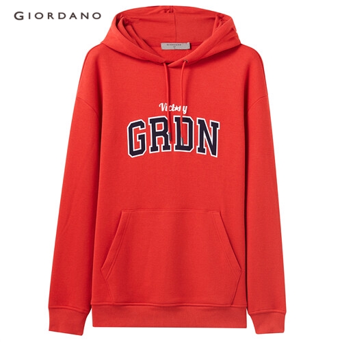 GIORDANO MEN Printed graphic loose hoodie 90099784