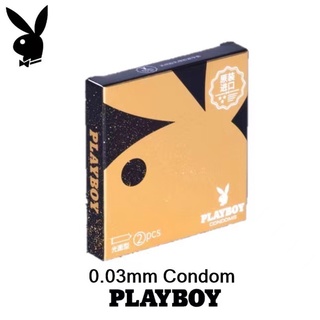 ถุงยาง*ถุงยางอนามัย Playboy Condom ขนาด 52/2 ชิ้น/ถุงยางอนามัยแบบเรียบ/พร้อมส่ง