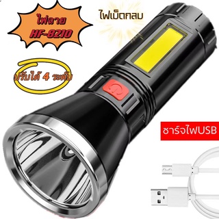 CRX 525 ไฟฉาย ชาร์จ USB,COB LIGHT USB Charge LED ไฟฉายแรงสูง กันน้ำ ปรับได้ 3 ระดับ