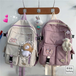 🔥Hot Sale/Korea ins college style girl backpack student schoolbag female all-match travel backpack