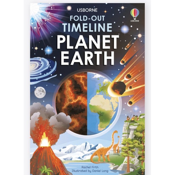 Usborne Timeline Planet Earth (fold out) | Shopee Thailand