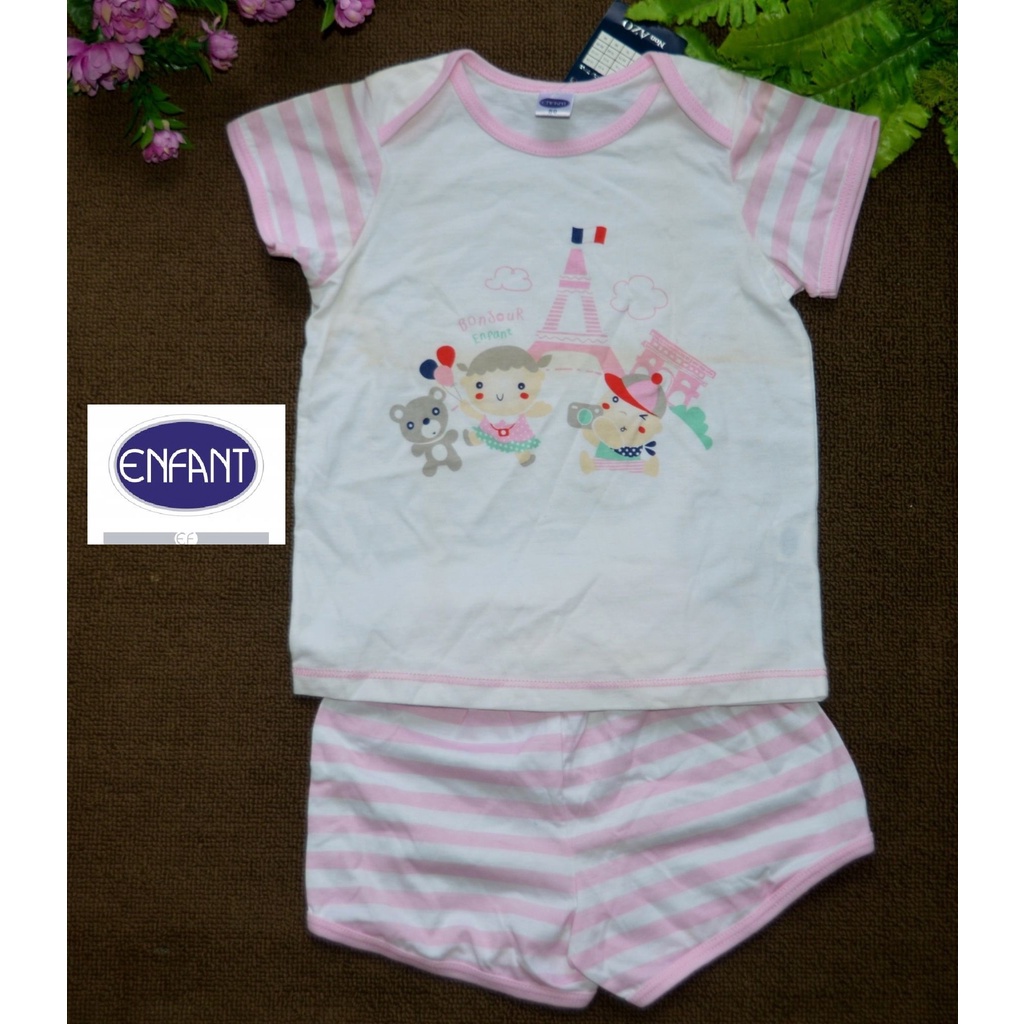 เสื้อผ้าเด็ก ENFANT ป้ายครบ Size80 (6-12) เดือน