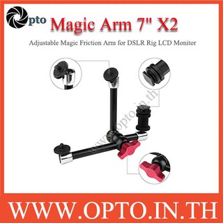 7inch X2 Adjustable Magic Friction Arm for DSLR Rig LCD Monitor LED Flash Light Magic Arm 7" X2