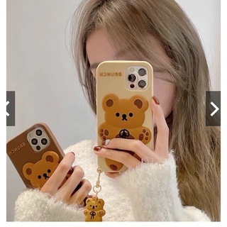 [CS39]เคสIPhoneยางซิลิโคนKumaพร้อมตัวห้อยน่ารักมากก🧸พร้อมส่ง🧸