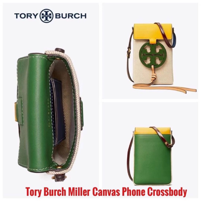 งานช็อป 💕Tory Burch Miller Canvas Phone Crossbody