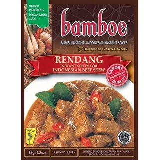 Indonesia Rendang Bamboe / Indonesian Rendang Curry Paste ,35 gram (halal)