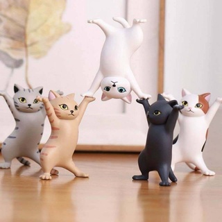 😸ฟิกเกอร์แมวเต้น😸 โมเดลแมว ถือของได้ทุกสิ่ง น่ารักที่มาก