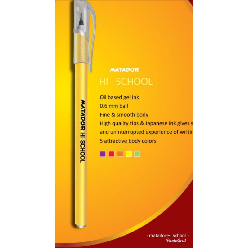 HOT DEAL(12 ชิ้น) PEN MATADOR VIRAL HI SCHOOL จาก Bangladesh