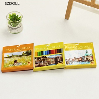 [cxSZDOLL]  1:12 Dollhouse Miniture 13 colors crayon box Decoration Accessories Gifts  DOM