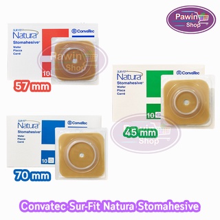 Convatec Sur-Fit Natura Stomahesive แป้นติดถุงอุจจาระเต็มแผ่น แบบแข็ง เฉพาะแป้น [1 ชิ้น]