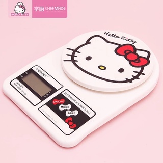 CHEFMADE Hello Kitty เครื่องชั่งน้ําหนักอิเล็กทรอนิกส์สไตล์ญี่ปุ่น ความละเอียด 0.1 กรัม (KT7014)