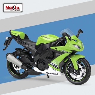 โมเดลรถมอเตอร์ไซค์ Maisto 31187 Scale 1:12 2010 Kawasaki Ninja ZX-10R Motorcycle DieCast Model ทำจากเหล็ก สัดส่วน 1:12