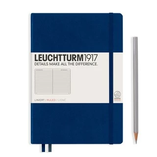 Leuchtturm1917 Hardcover Notebooks "Navy" สมุดโน๊ต Leuchtturm1917 ปกแข็ง สีกรมท่า