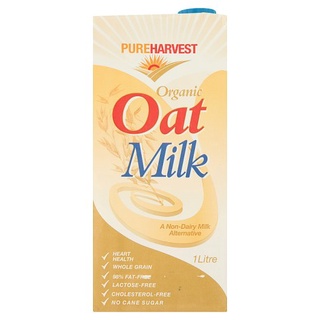 🚚💨พร้อมส่ง!! เพียวฮาร์เวสต์ น้ำนมข้าวโอ๊ตออร์แกนิค 1 ลิตร Pureharvest Organic Oat Milk 1L