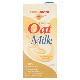 🚚💨พร้อมส่ง!! เพียวฮาร์เวสต์ น้ำนมข้าวโอ๊ตออร์แกนิค 1 ลิตร Pureharvest Organic Oat Milk 1L