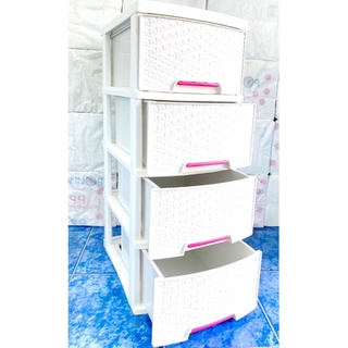 ตู้ลิ้นชัก ใส่เสื้อผ้า เก็บของ สีขาว กว้าง34cmลึก43cmสูง83cm Plastic Organizer