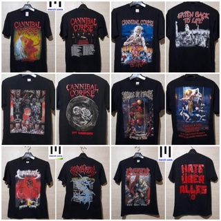 T-shirt  เสื้อยืด - SEPULTURA / NAILBOMB / EUROPE / CANNIBAL CORPSE / KREATOR / MORBID ANGEL / CRADLE OF FILTH / UNLEASH