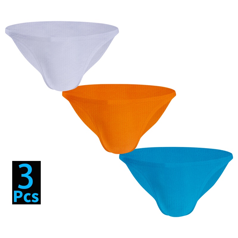 3Pcs/Lot New Cotton Soft Gay Sexy Men's Panties Briefs Men Underpants Slip Jockstrap Underwear Man Brief Ropa Interior Hombre (3)AD7116