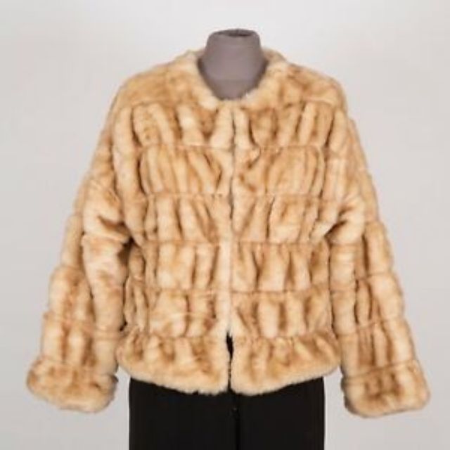 (3 แถม 1) Zara knit faux fur jacket #1