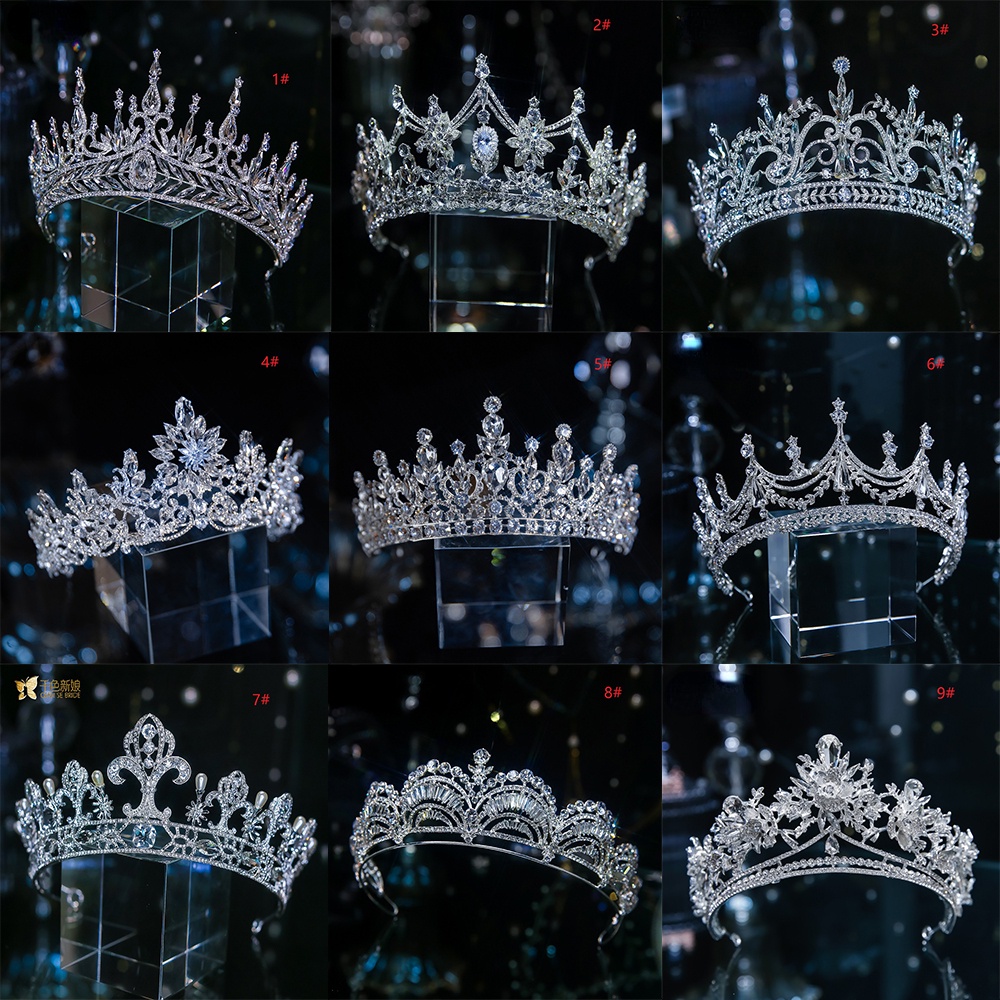Headpieces, Tiaras & Flower Crowns 185 บาท มงกุฎเจ้าสาว แฟชั่นหรูหรา สไตล์ยุโรปและอเมริกา สําหรับงานแต่งงาน Fashion Accessories
