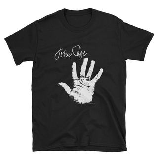 ขายดี Gildan เสื้อยืดลําลอง แขนสั้น พิมพ์ลาย John Cage Hand สีดํา ใส่สบาย สไตล์คลาสสิก