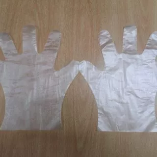 ถุง​มือ​พลาสติกใส​ หนา 30 ไมครอน 100 ชิ้น หนา เหนียว ยาว​ 🇹🇭 Disposable plastic gloves ถุงมือ​พลาสติก​ ผลิตในไทย 🇹🇭