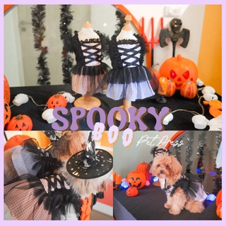 ชุดเดรสสัตว์เลี้ยง หมาเเละเเมว MOONIES PET007: Spooky BOO