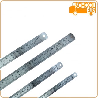 ฟุตเหล็ก 6" 8" 12" ไม้บรรทัด สแตนเลส เหล็ก 15 ซม. 20 ซม. 30 ซม. Ruler