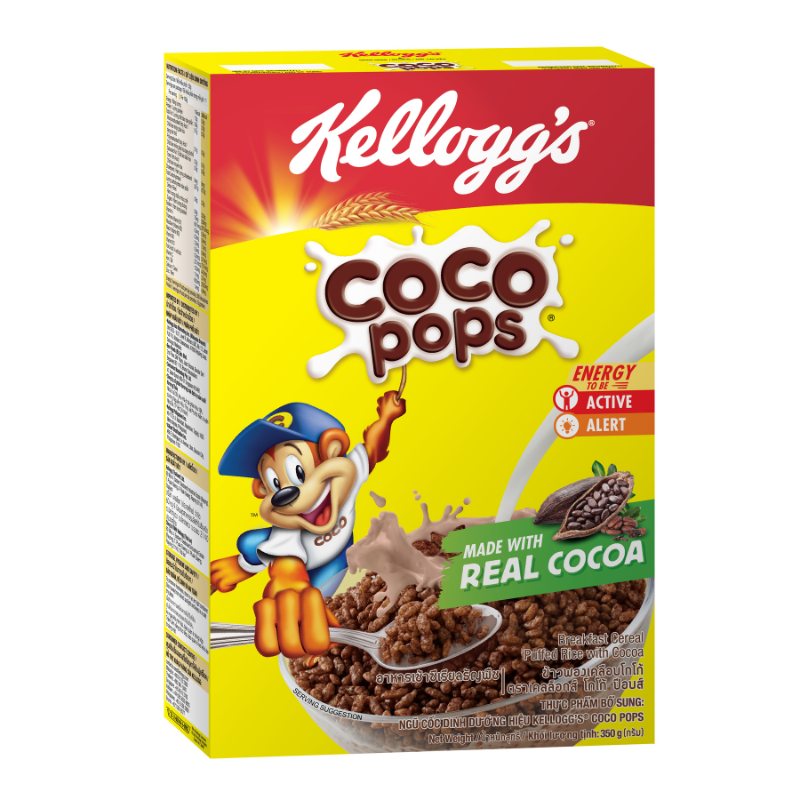 Kellogg's Coco Pops เคลล็อกส์ โกโก้ ป็อบส์ 350 กรัม
