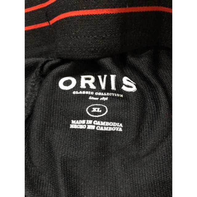 Orvis กางเกงวอร์มสีดำขาปล่อย มือ1