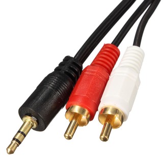 สาย1ออก2 สายAV3.5mm  5เมตร สายสัญญานดีทนทาน