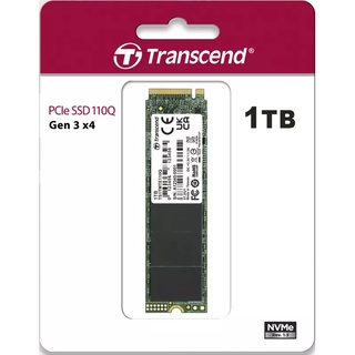 Transcend MTE110Q 1TB M.2 2280, SSD PCIe Gen3x4, M-Key  เอสเอสดี ฮาร์ดดิสก์ภายใน (TS1TMTE110Q)