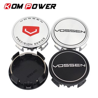 4 ชิ้น 62มม ฝาครอบดุมล้อ VOSSEN ศูนย์ล้อหมวก VOSSEN โลโก้สติกเกอร์สัญลักษณ์ฝาครอบล้อสำหรับ CAMRY HIGHLANDER CROWN REIZ