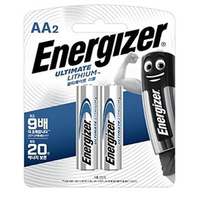 ถ่านไฟฉาย แบตเตอรี่ ENERGIZER®(USA) ULTIMATE LITHIUM™ AA BATTERIES ใช้นาน10เท่าของอัลคาไลน์