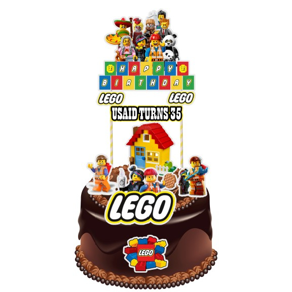 LEGO Cake Topper set