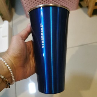 *ของสะสม* Starbucks Stainless Steel Metallic Blue จากไต้หวัน