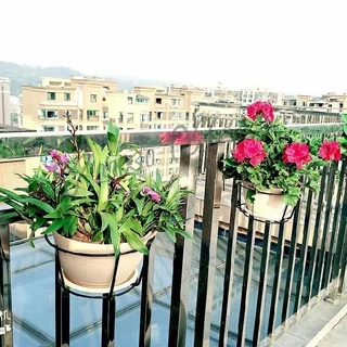 Yuki ที่แขวนกระถางต้นไม้แบบเหล็ก กระถางแขวนผนัง flower stand