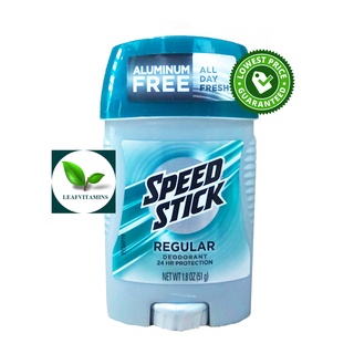 Speed Stick Deodorant Solid Regular 24 Hr Protection 1.8 oz ( โรลออน ดับกลิ่นกาย)