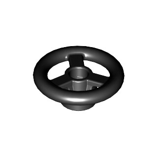 [Vehicle] ชิ้นส่วนเลโก้ Lego Part Vehicle, Steering Wheel Small, 2 Studs Diameter (30663) ราคา/ชิ้น