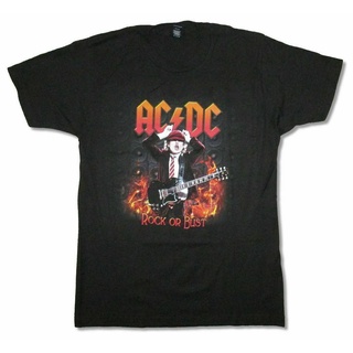 เสื้อยืดผ้าฝ้ายพิมพ์ลายขายดี เสื้อยืด ลาย Ac Dc Highway To North America Tour 2022 สีดํา