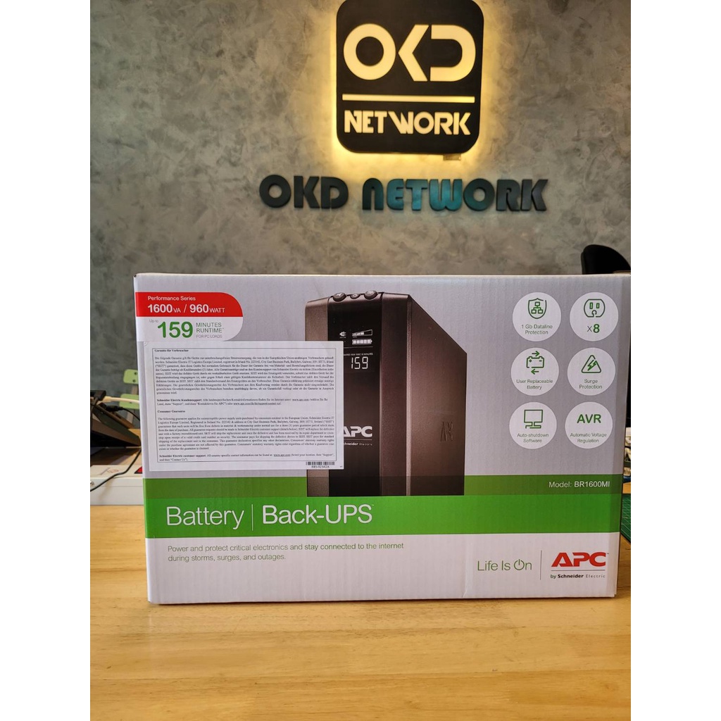 APC BR1600MI Back-UPS Pro BR 1600VA / 960 Watts