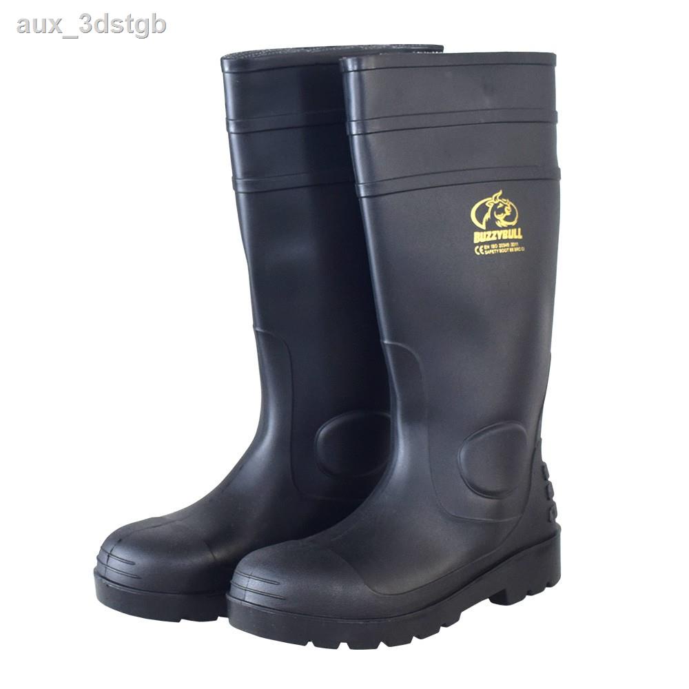 ™GS-8822 SAFETY BOOT รองเท้าบูทเซฟตี้ หัวเหล็ก-พื้นเหล็ก กันน้ำมัน กันกรดด่าง สูง 40 cm (สีดำ)