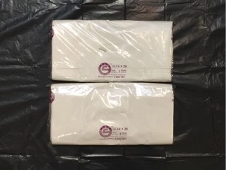ถุงหูเจาะHDขาวนมพับข้างเนื้อหนา (ถุงชั่งน้ำหนัก 1.kg/แพ็ค ) พลาสติกเกรดดีเนื้อหนาเหนียวไม่มีกลิ่นเหม็น✅